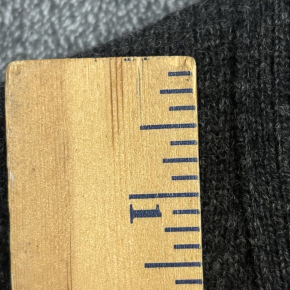 Vintage Benetton Sweater Vest Mens L Gray Lambswool Italy Grandma Heritage Ivy - Picture 9 of 11